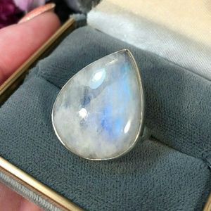 MOONSTONE RING Size 7.75 Sterling Silver .925 *NEW